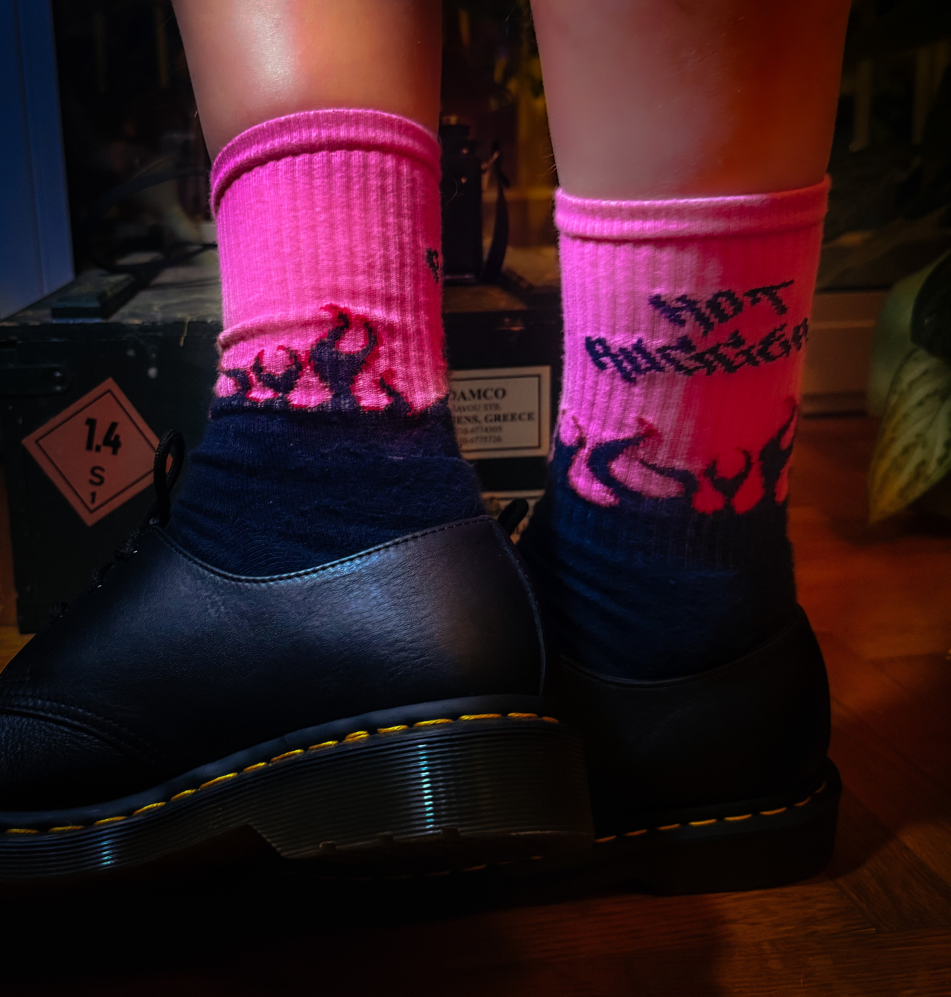 Blue Hot Rugger socks