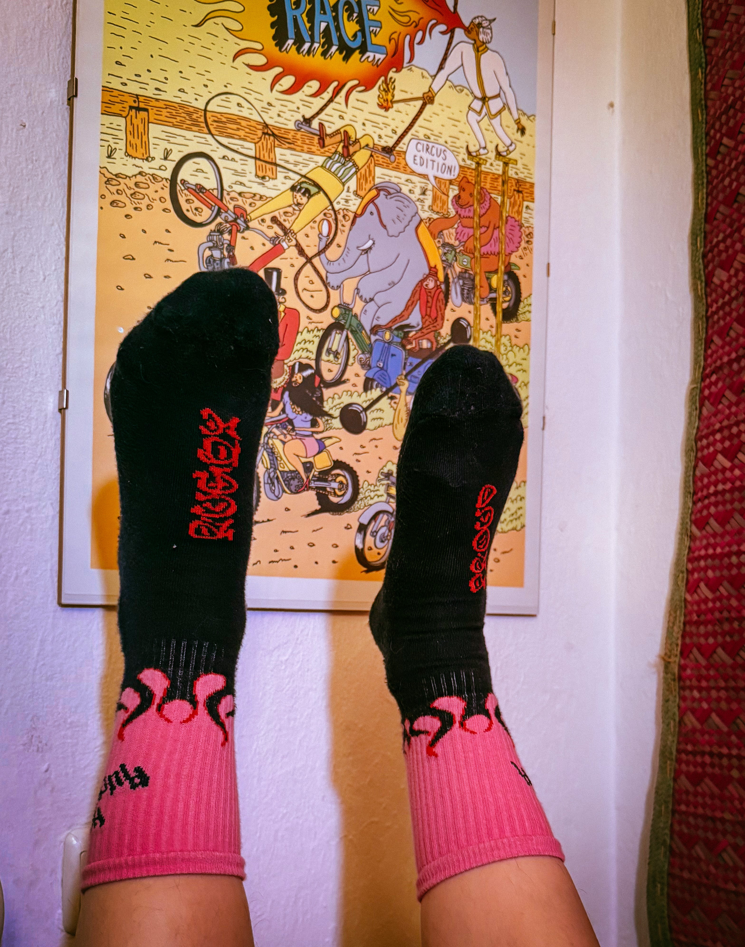 Blue Hot Rugger socks