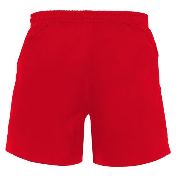 Red shorts on a white background